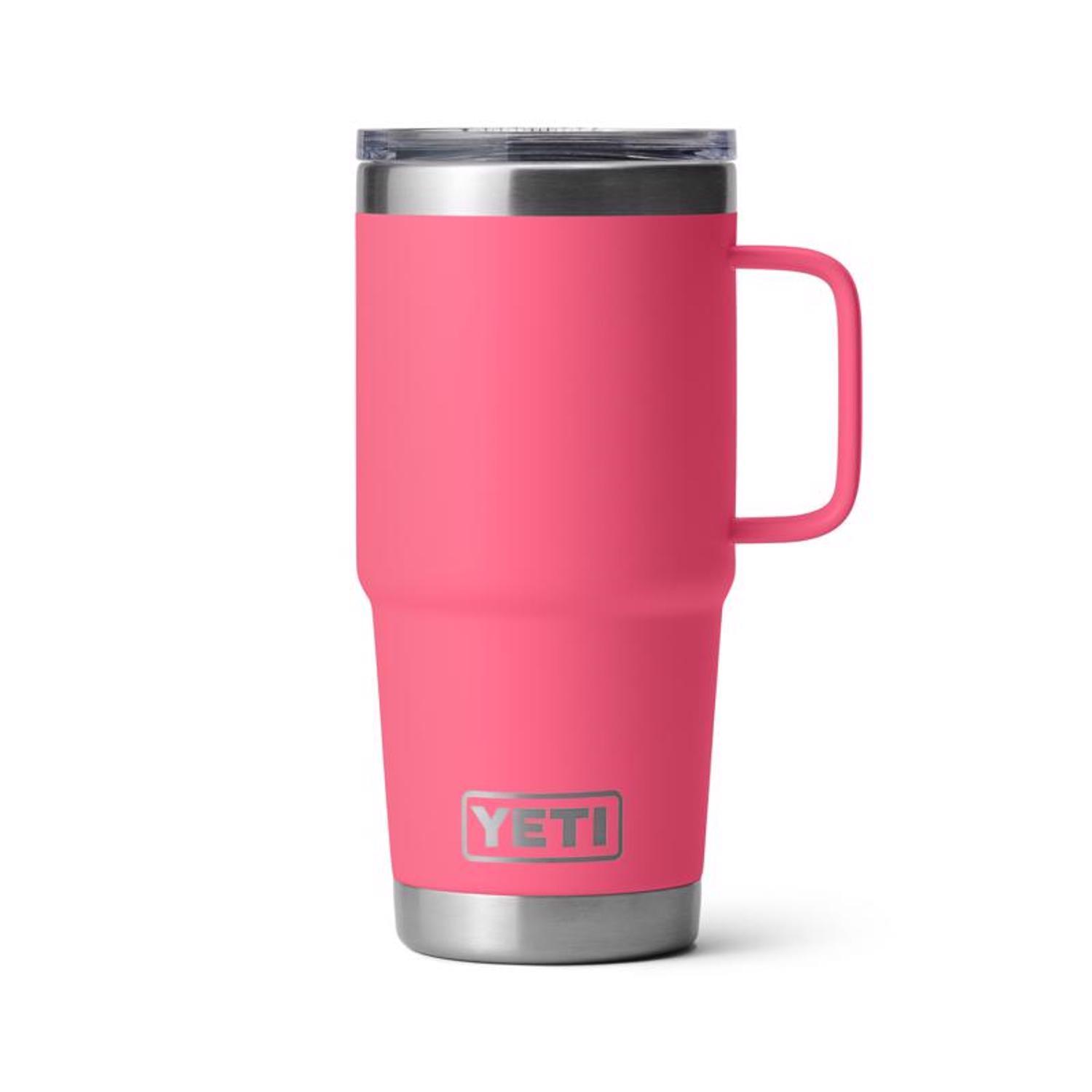 YETI Rambler 20 oz Tropical Pink BPA Free Insulated Tumbler with Travel Lid