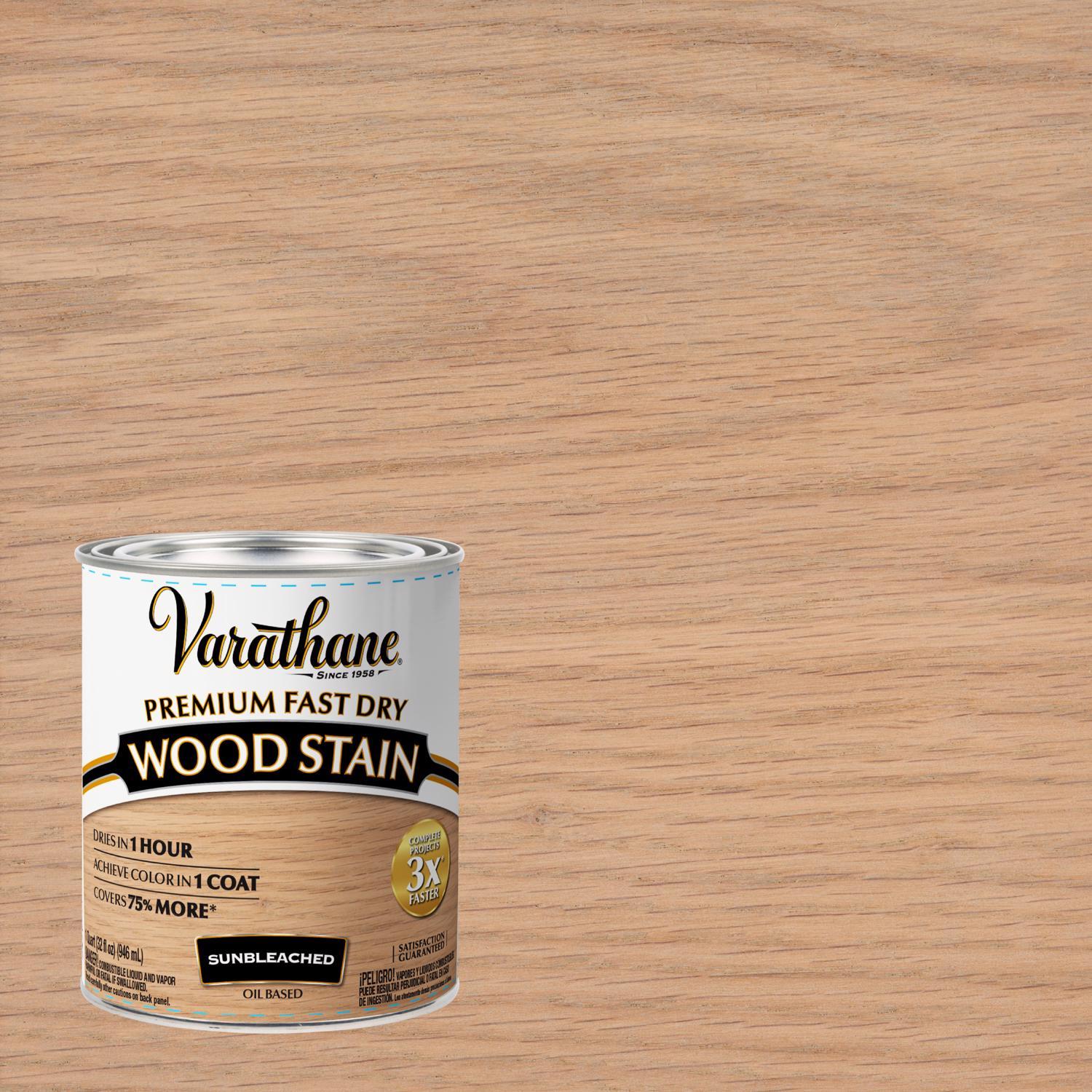 Varathane Premium Sunbleached Oil-Based Fast Dry Wood Stain 1 qt