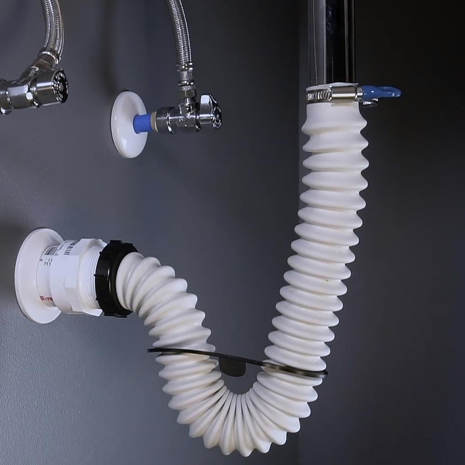 Simple Drain 2.5 ft. L Rubber Slotted Sink Drain Kit