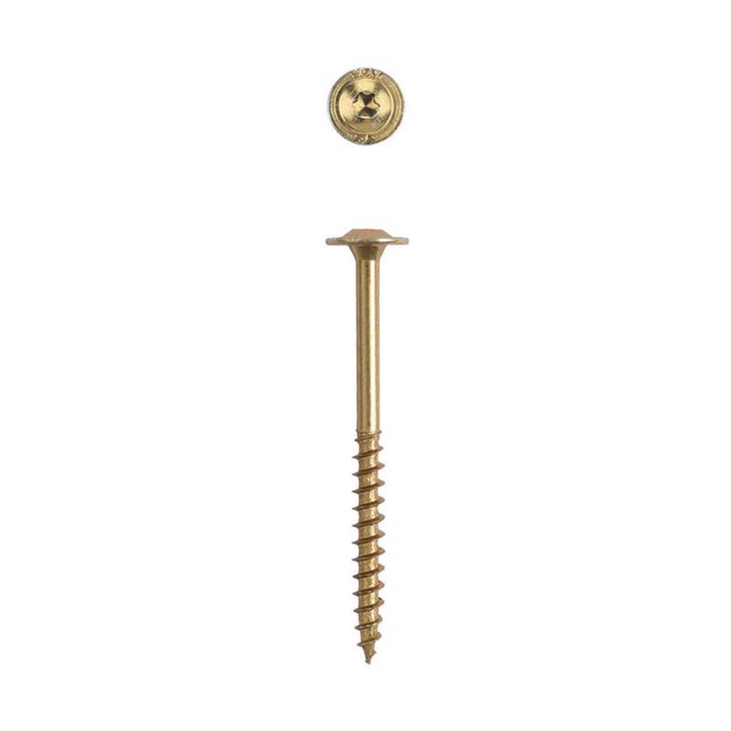 SPAX PowerLags 5/16 in. X 4 in. L Washer Yellow Zinc Carbon Steel Lag Screw 12 pk