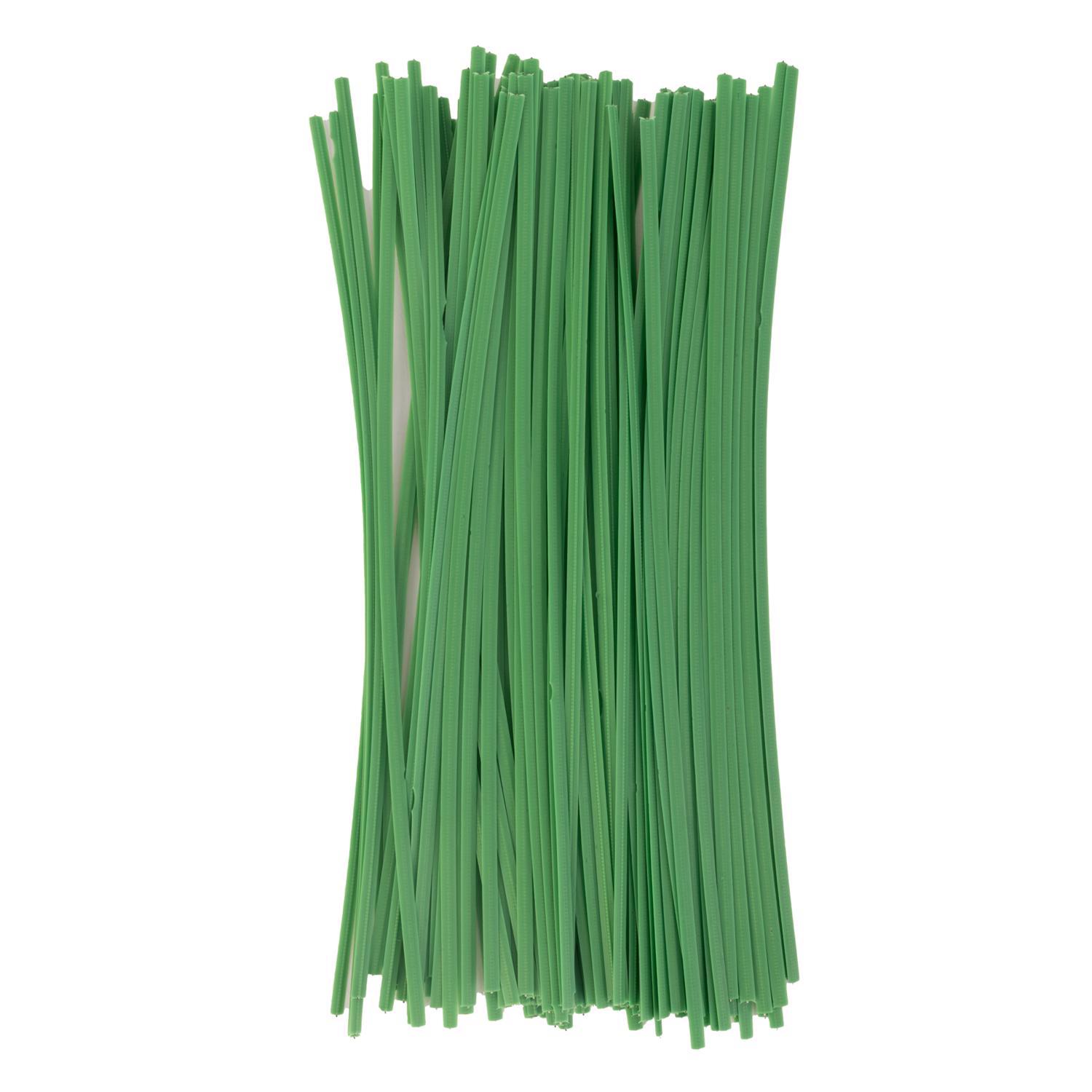 Panacea 8 in. H X 2.8 in. W X 0.5 in. D Green Coated Wire Plant Support Twist Tie