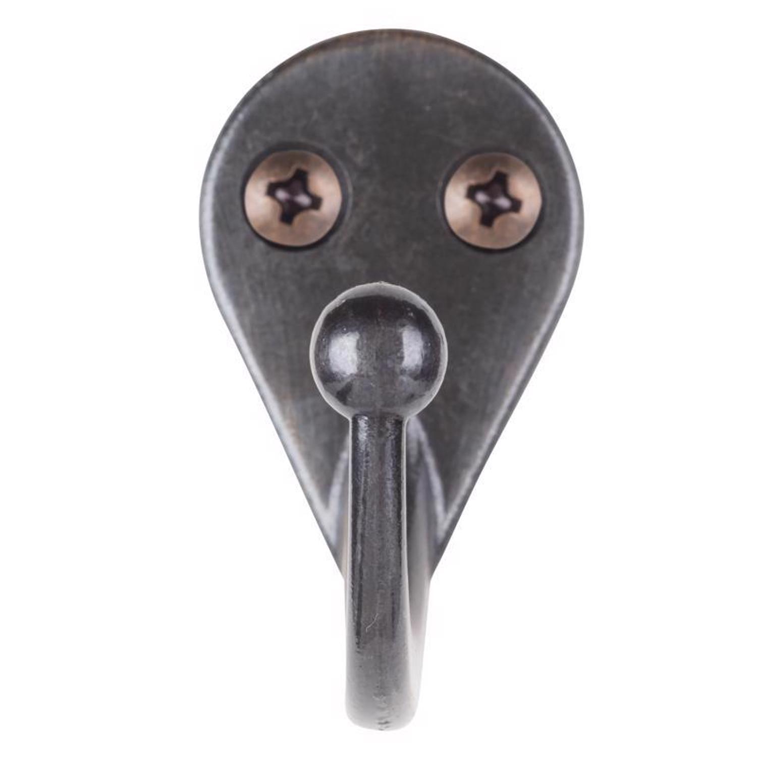 Ace 1-3/4 in. L Antique Brass Gold Brass Small Single Garment Hook 2 pk