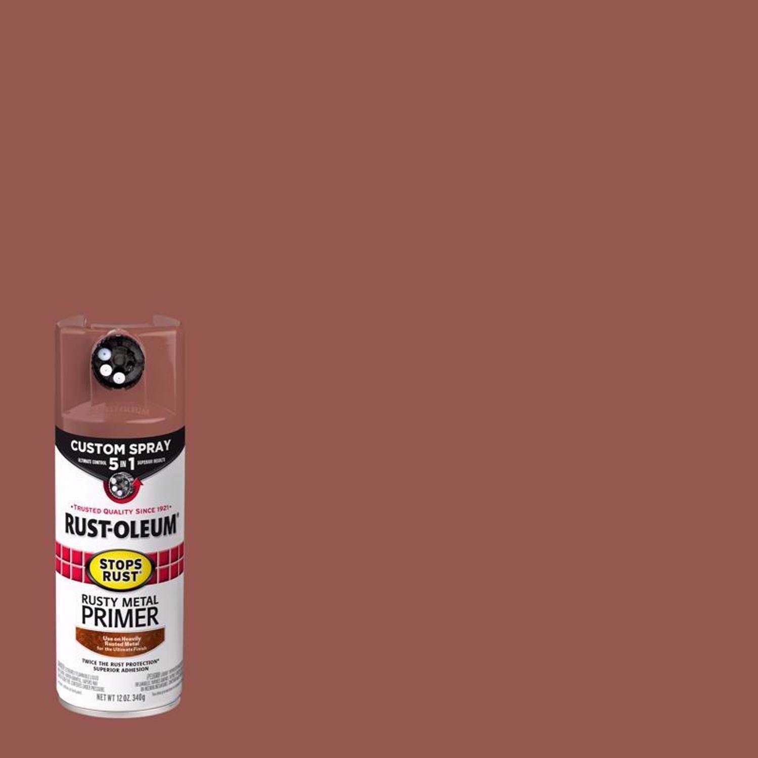 Rust-Oleum Stops Rust Flat Brown Primer Spray 12 oz.