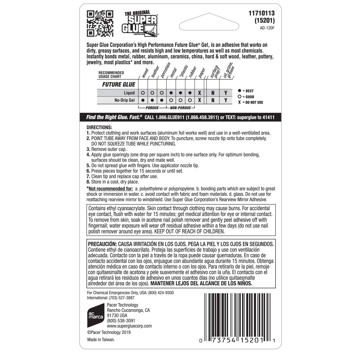 The Original Super Glue Future Glue Super Strength All Purpose Super Glue 2 pk