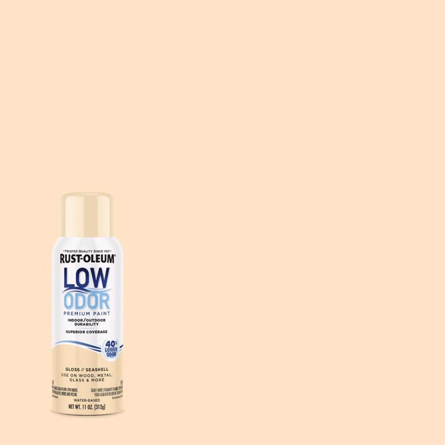 Rust-Oleum Low Odor Gloss Seashell Spray Paint 11 oz.