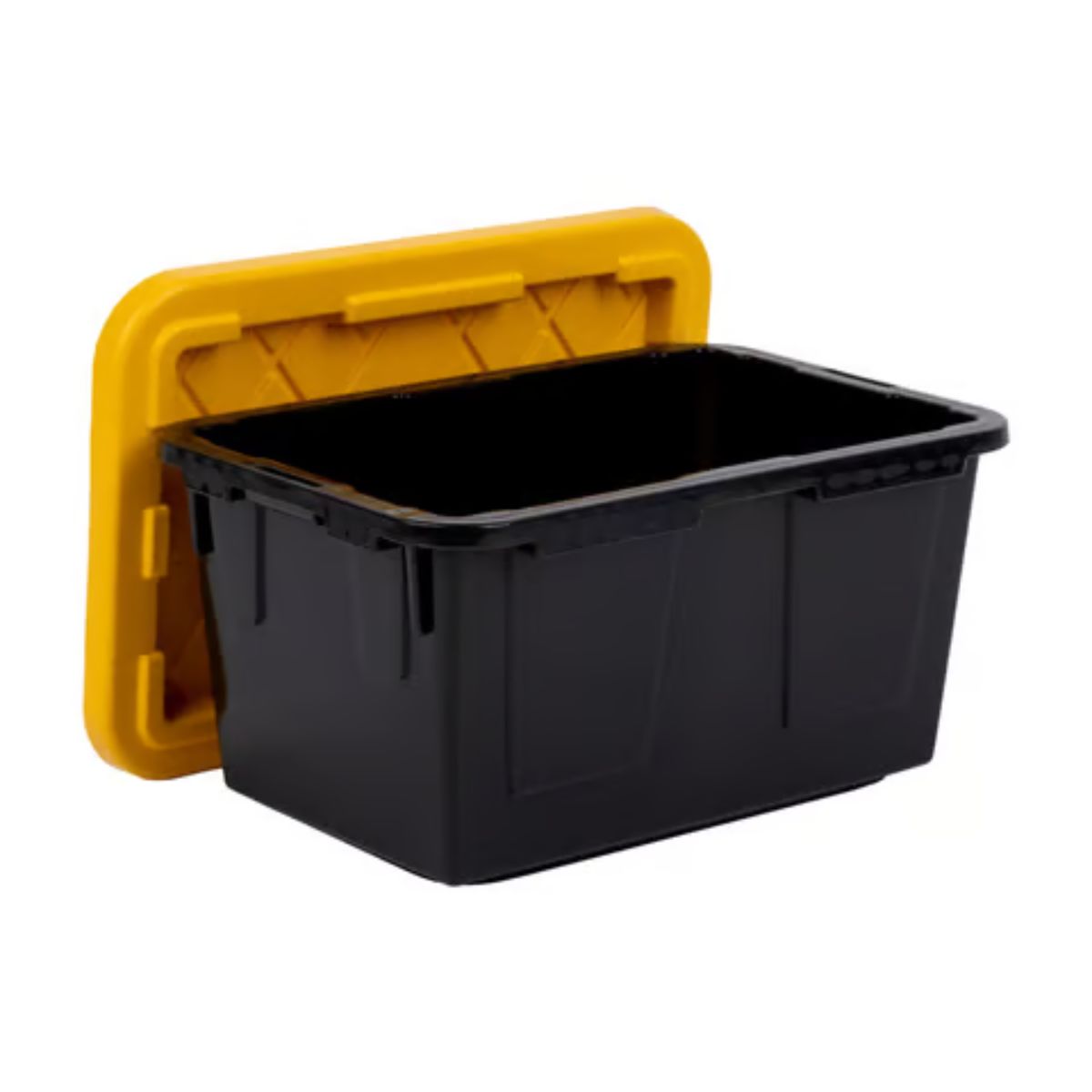 Greenmade 0.09 gal Black/Yellow Mini Tote 2.4 in. H X 3.3 in. W X 4.8 in. D Stackable