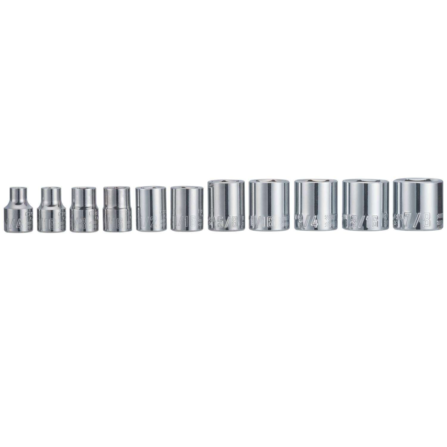 Craftsman 3/8 in. drive SAE 6 Point Socket Set 11 pc