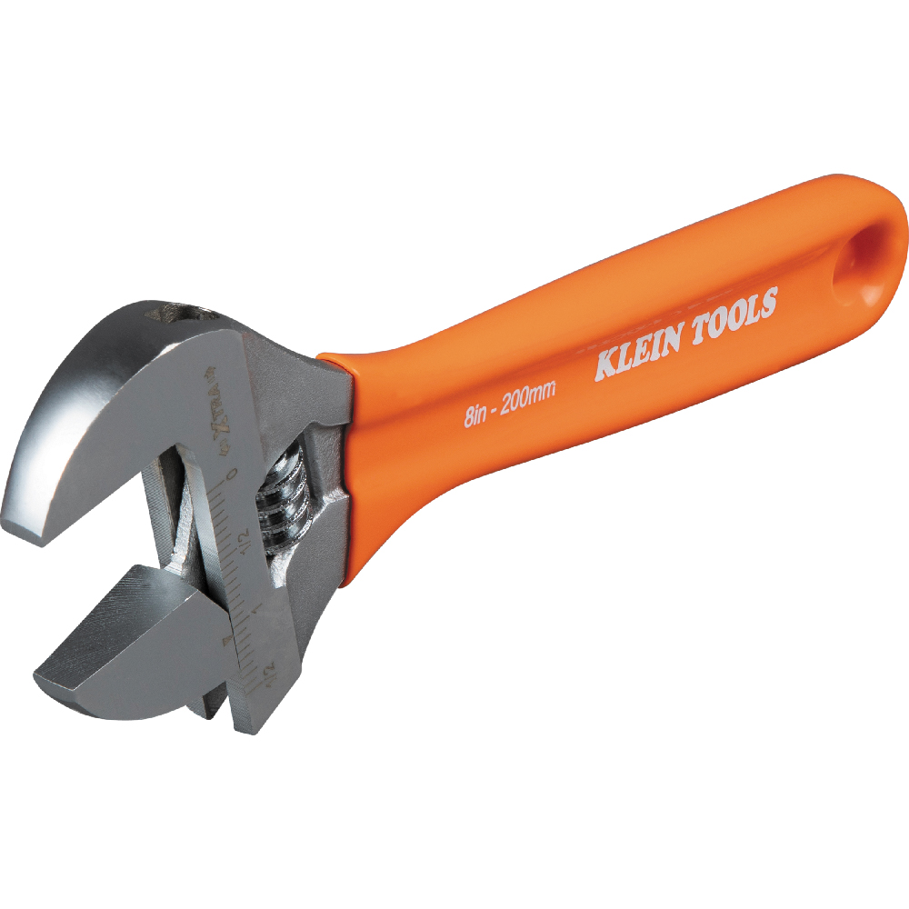 Klein Extra-Capacity Adjustable Wrench, 8-in.