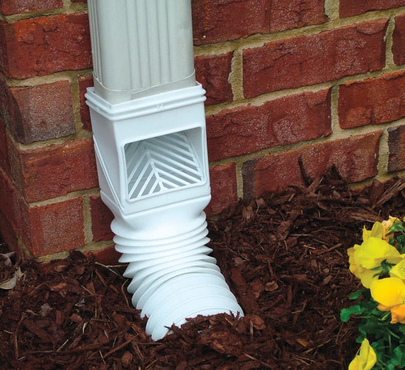 Amerimax FlexGrate 4.625 in. W X 4.625 in. L White Vinyl Downspout Filter 1 pk