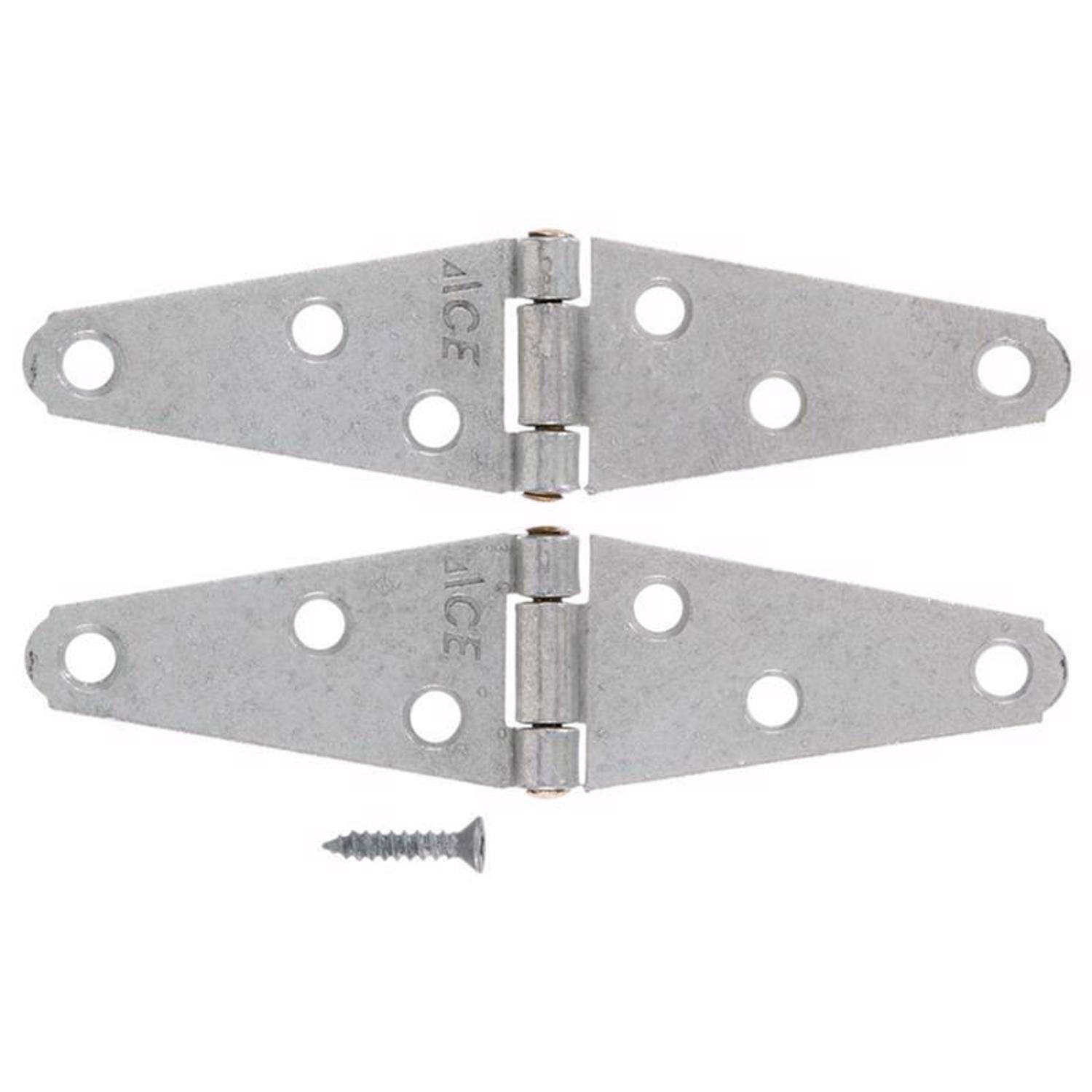 Ace 2 in. L Galvanized Light Duty Strap Hinge 2 pk