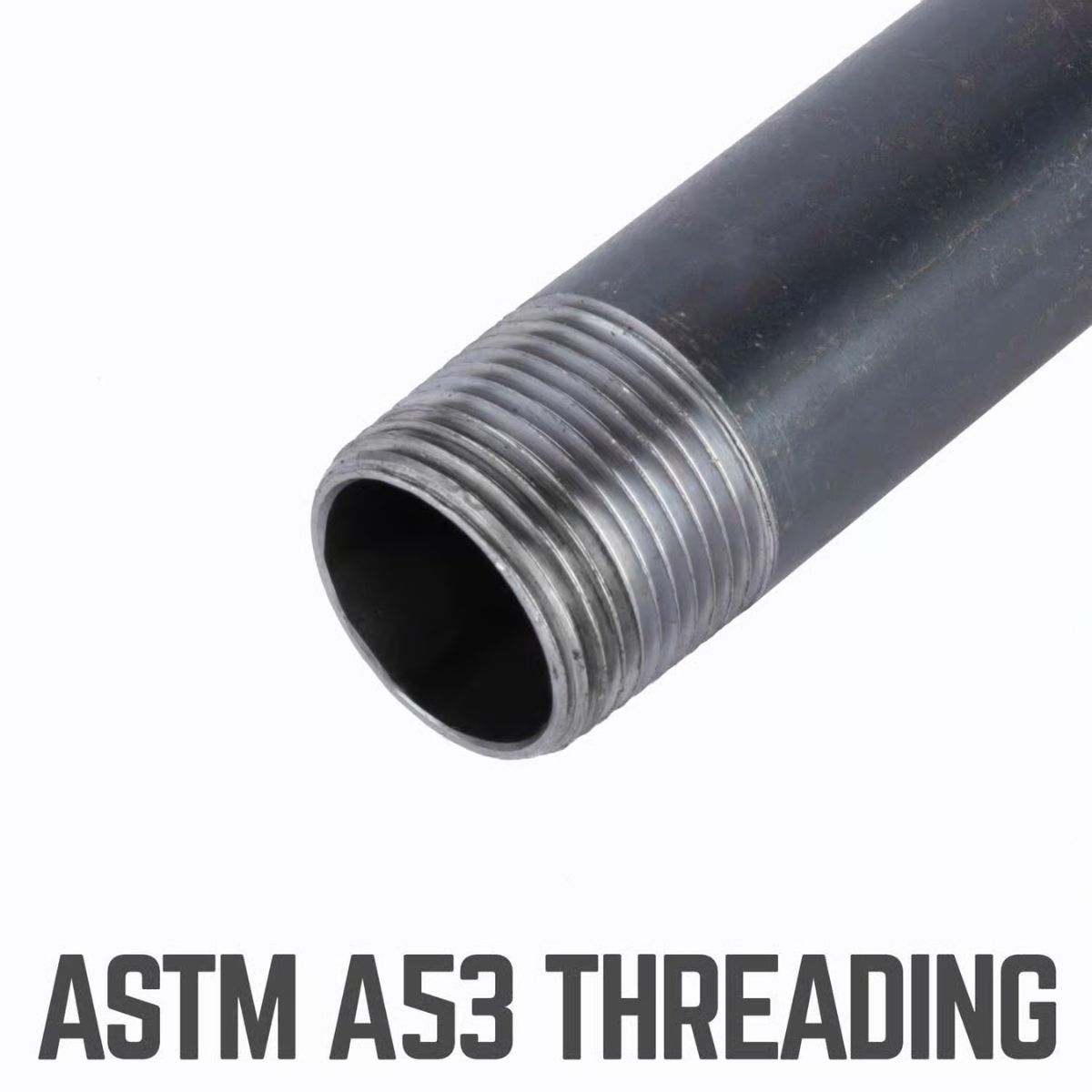 STZ Industries 1-1/2 in. MIP each x 1-1/2 in. D MIP Black Steel 3 in. L Nipple