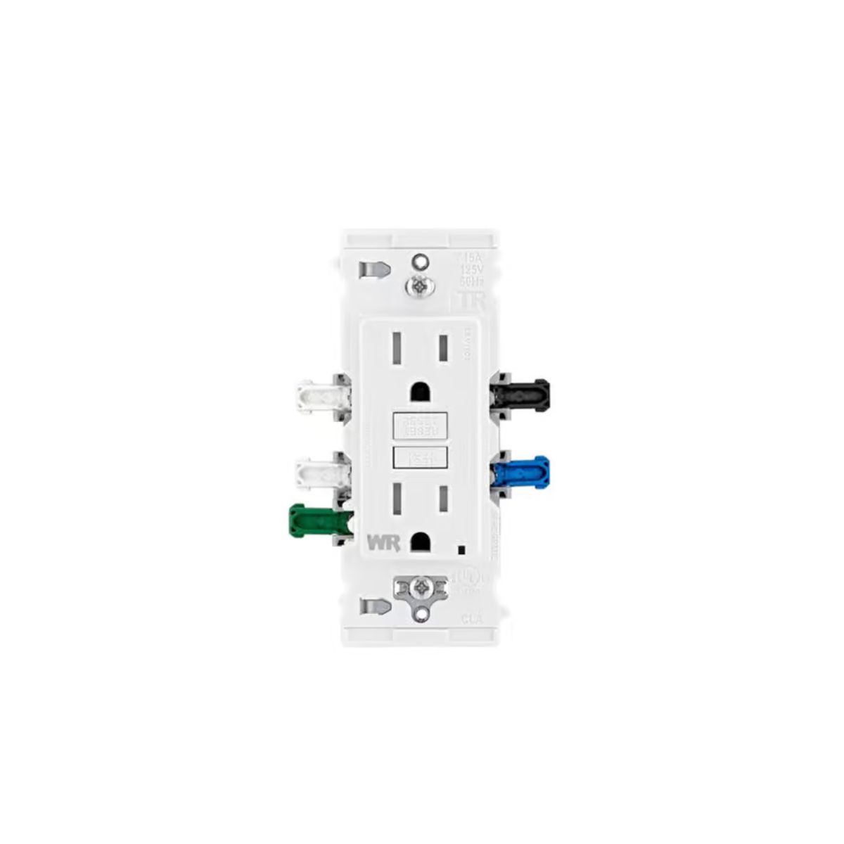 Leviton Lever Edge 15 amps 125 V White Weather Resistant GFCI Outlet 1 Pack