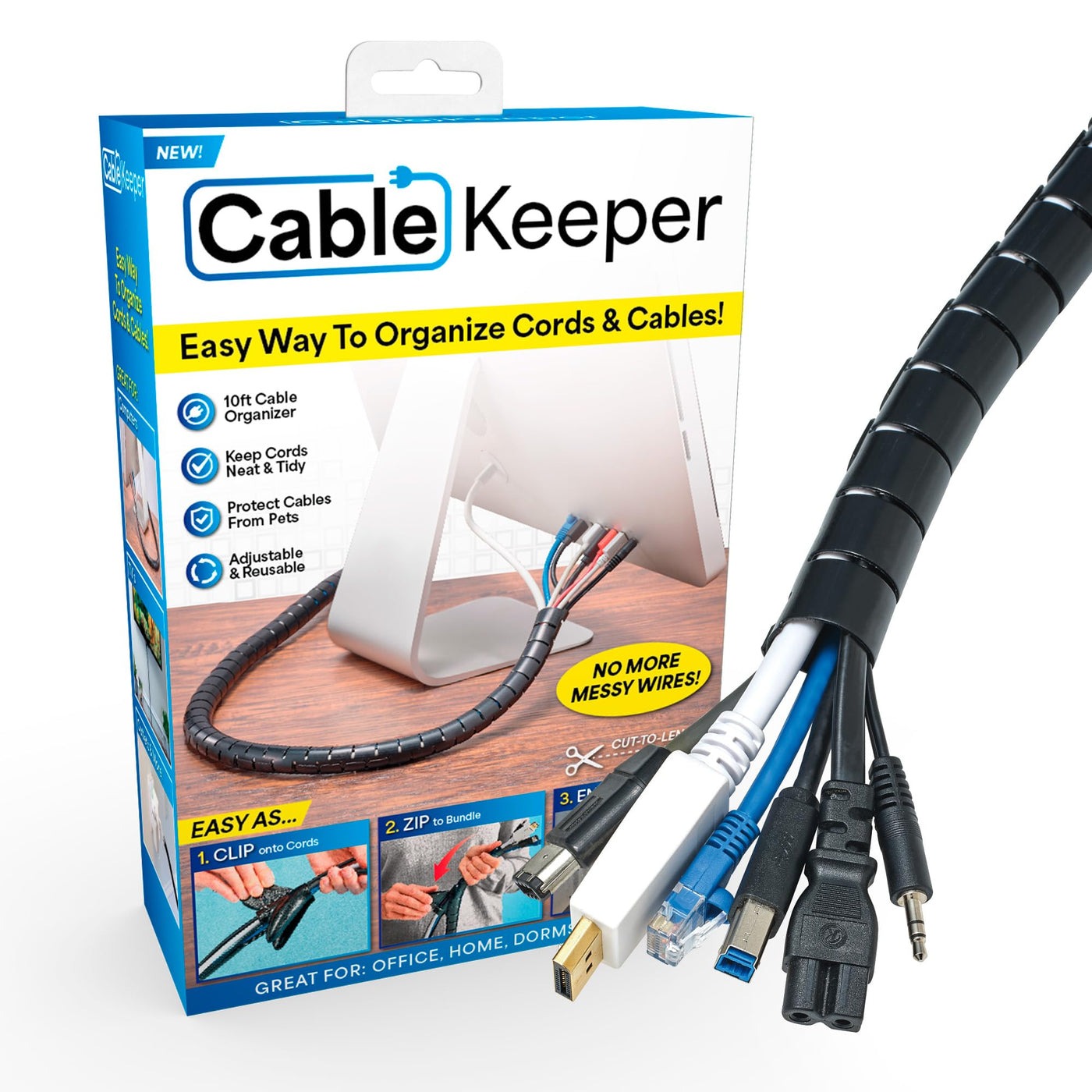 Cable Keeper 10 Ft. Cable Organizer