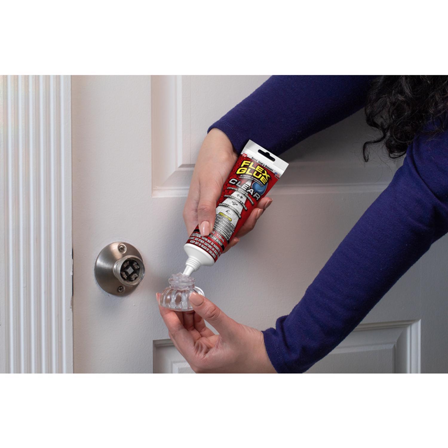 Flex Seal Family of Products Flex Glue Clear Rubberized Waterproof Adhesive 4 oz