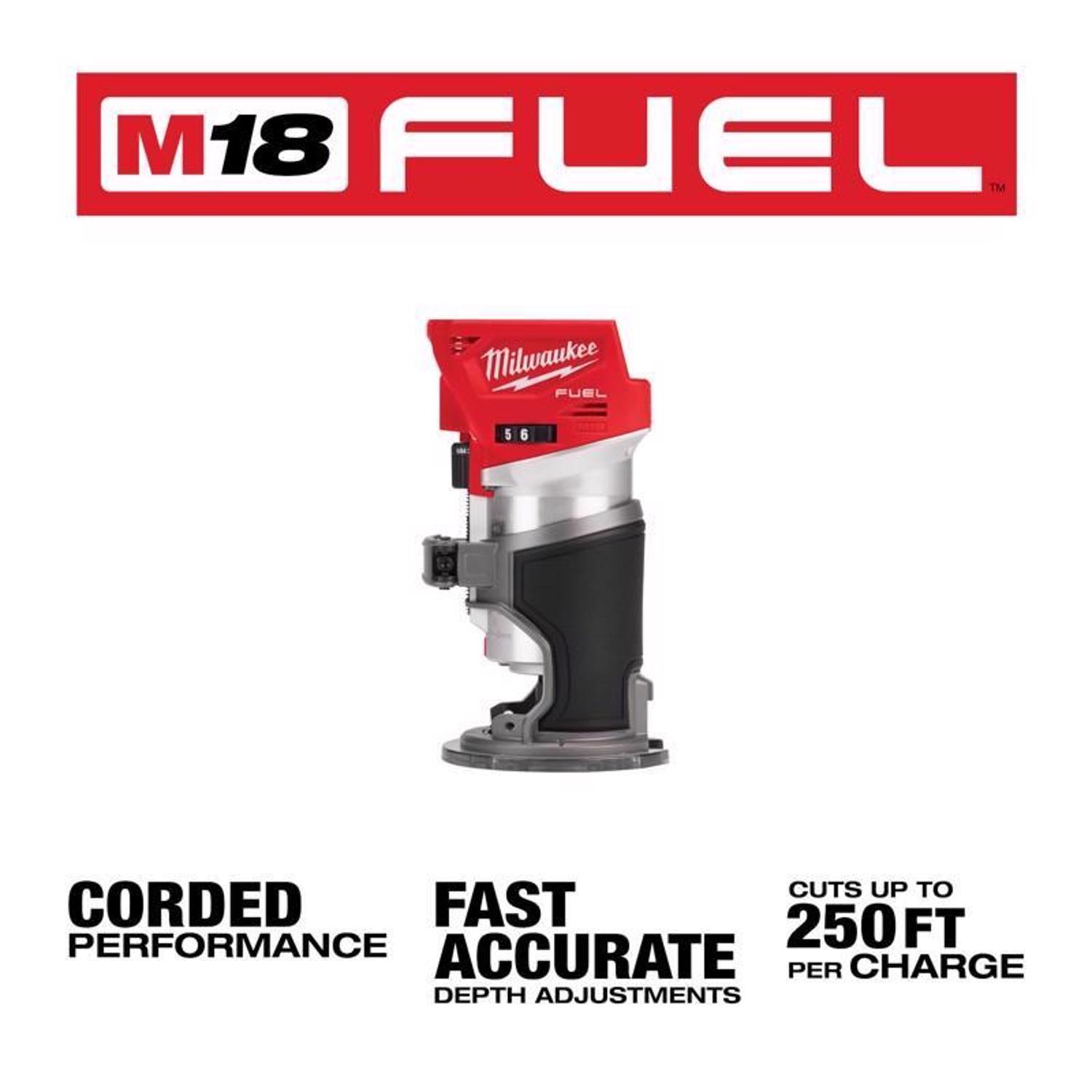 Milwaukee M18 FUEL 1.25 HP Cordless Compact Router Tool Only