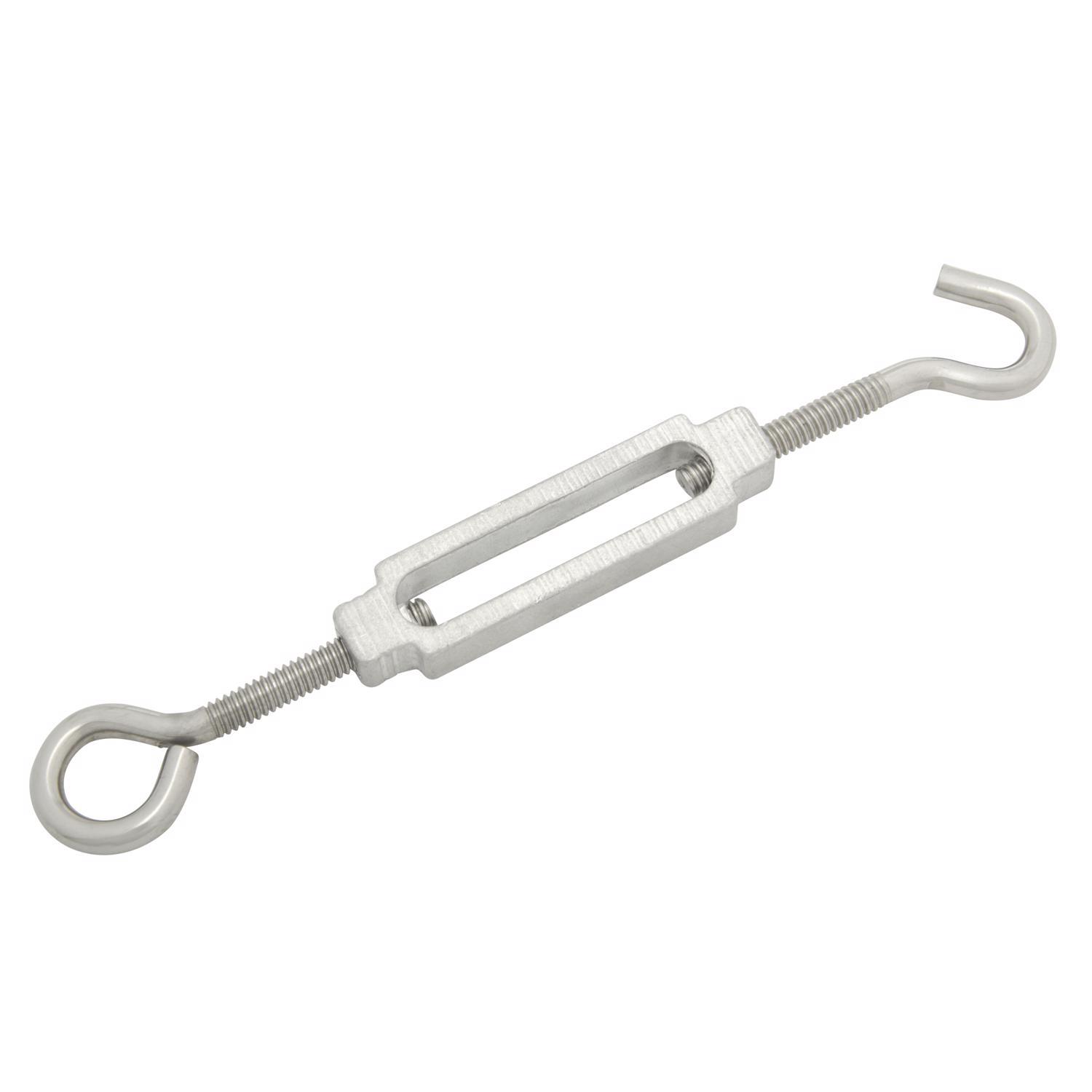 Hampton Zinc-Plated Stainless Steel 0.207 in. D Turnbuckle 160 lb 5-3/8 in. L