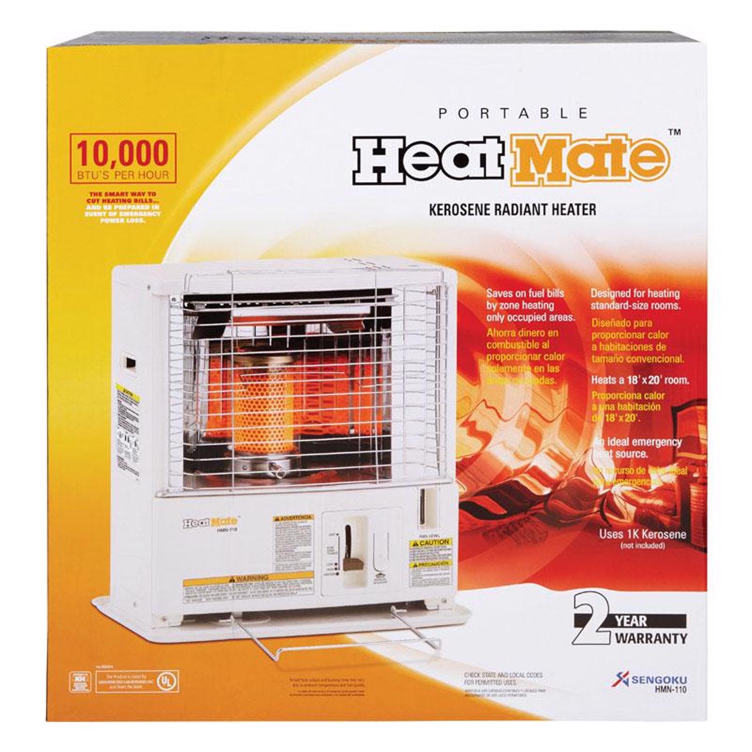 Sengoku HeatMate 10000 Btu/h 400 sq ft Radiant Kerosene Heater | Stine ...
