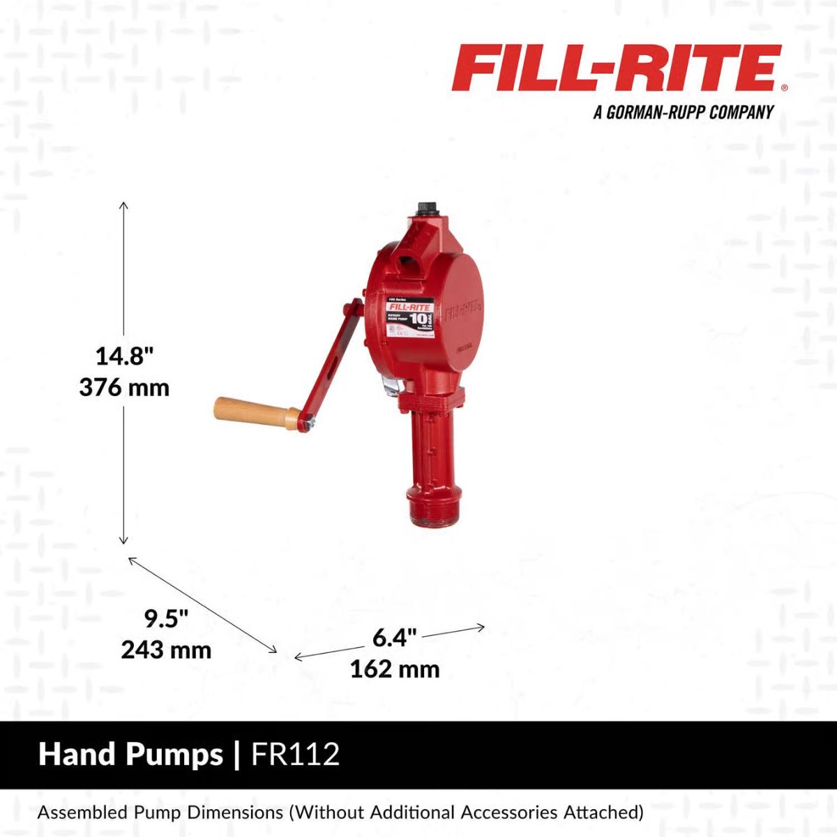 Fill-Rite Aluminum Rotary Hand Pump 10 gpm
