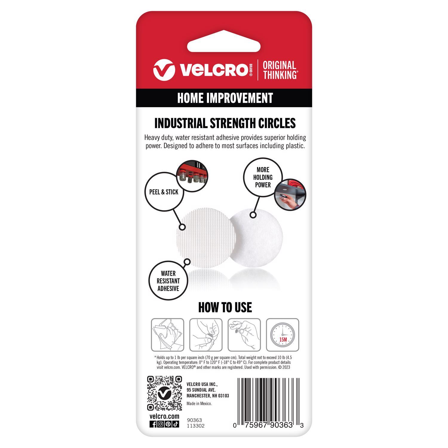 VELCRO Brand ONE-WRAP Small Nylon Hook and Loop Fastener 1-7/8 in. L 4 pk