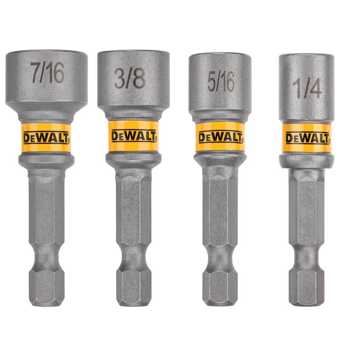 DeWalt Maxfit 2 in. L Steel Nut Setter Nut Driver Set 4 pc
