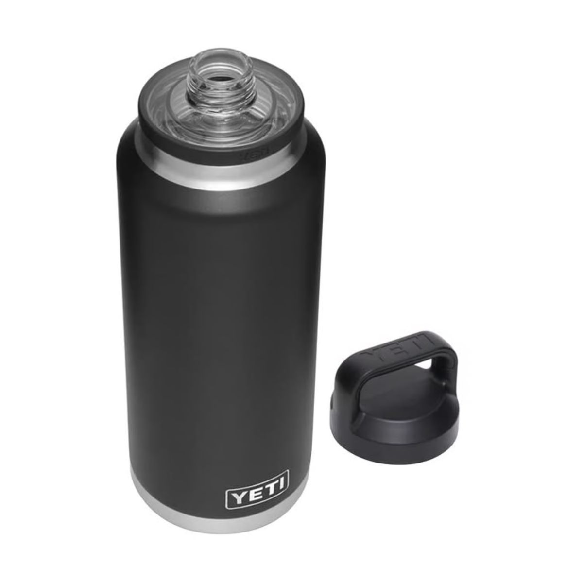 YETI Rambler 46 oz. Black BPA Free Bottle with Chug Cap