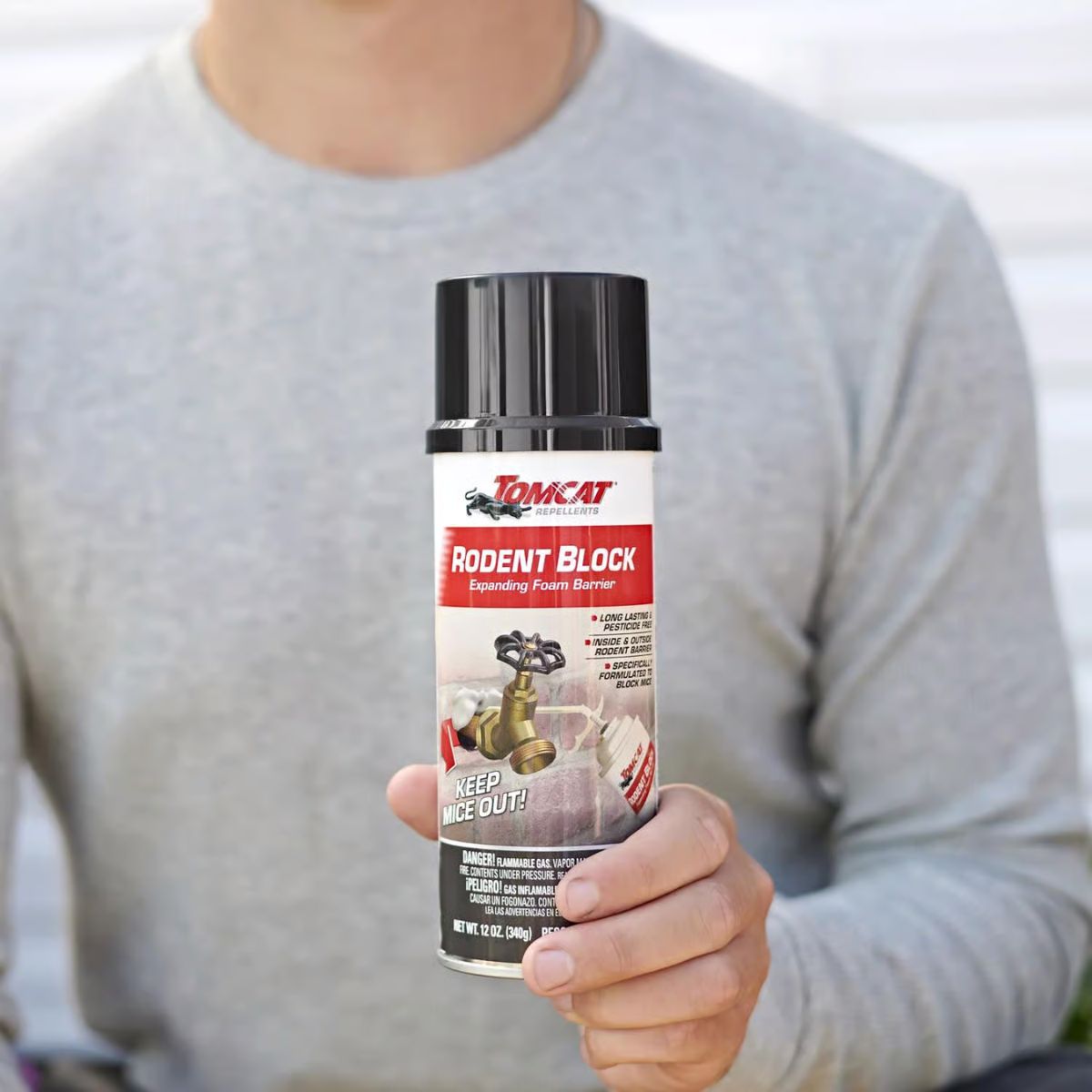 Tomcat Rodent Block Toxic Bitrex Exclusion Sealant Foam For Mice 12 oz. 1 Pack