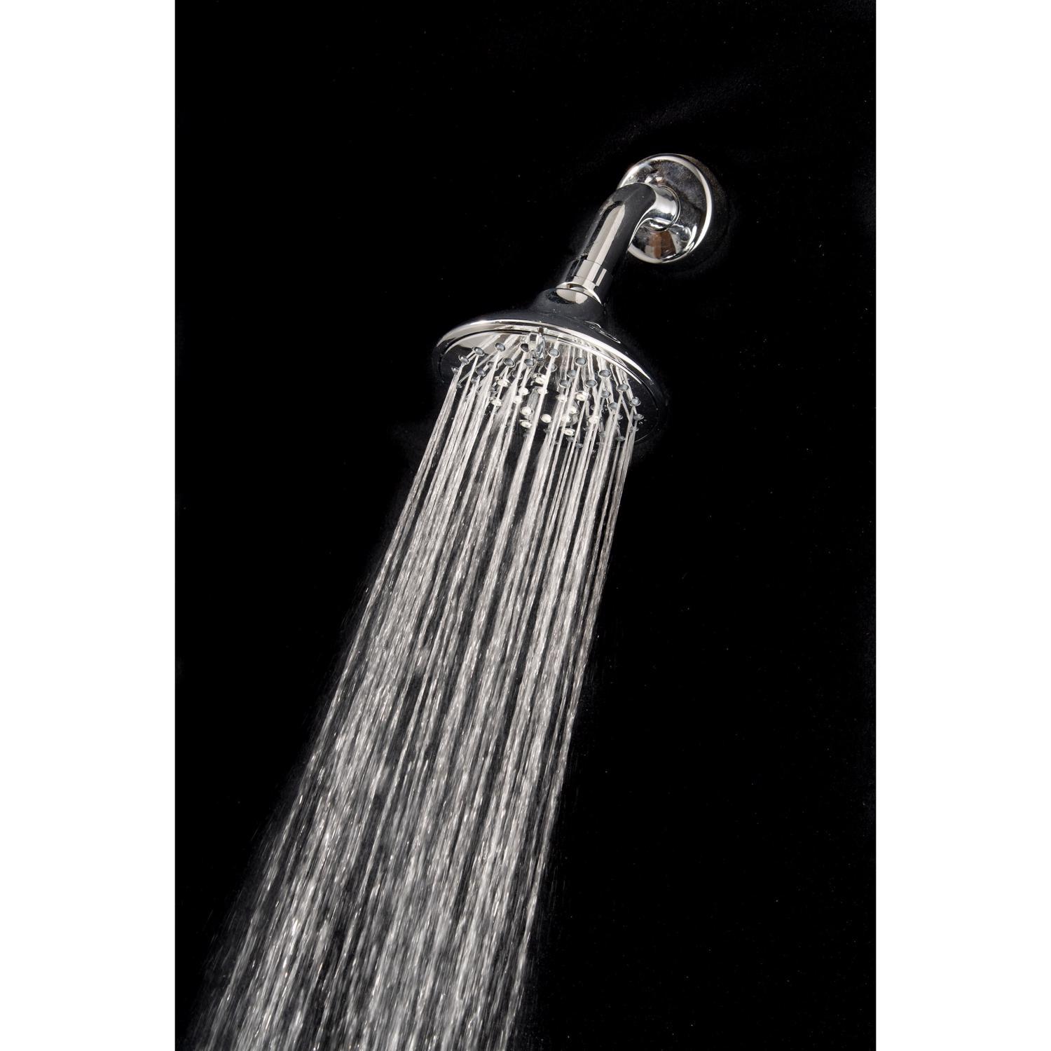 Whedon Blaster Massage Brushed Nickel Nickel 5 settings Wallmount Showerhead 2.5 gpm