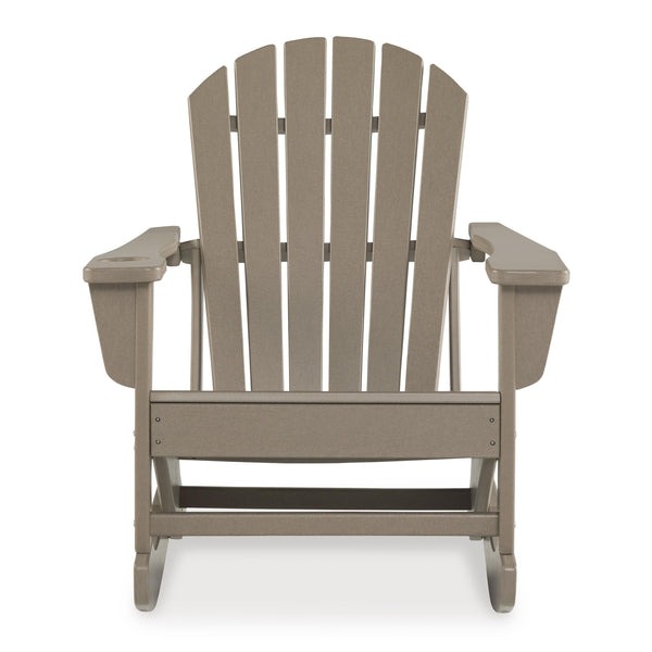 Ashley Adirondack Rocker Sundown Treasure Driftwood