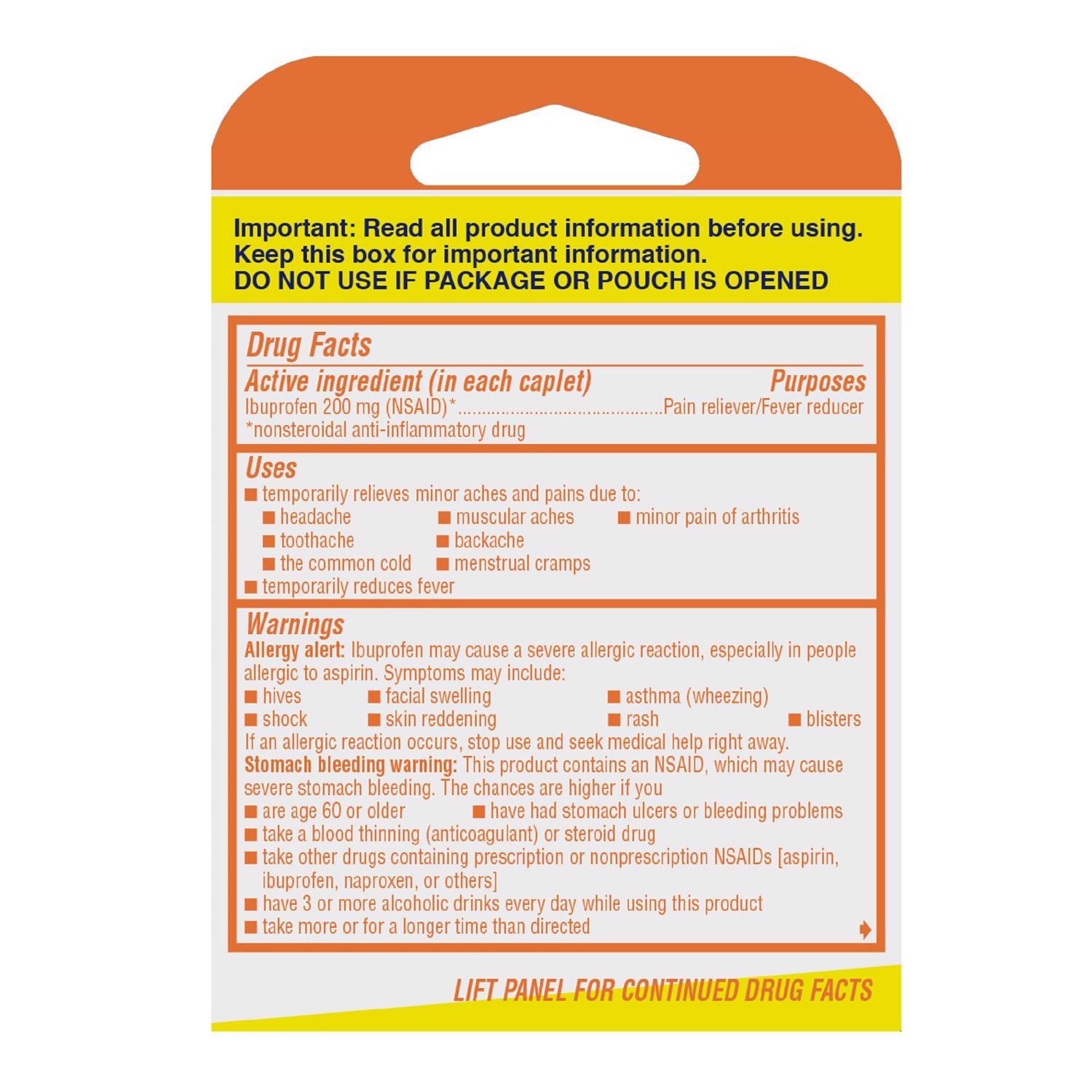 Motrin IB Pain Reliever/Fever Reducer 6 ct 1 pk