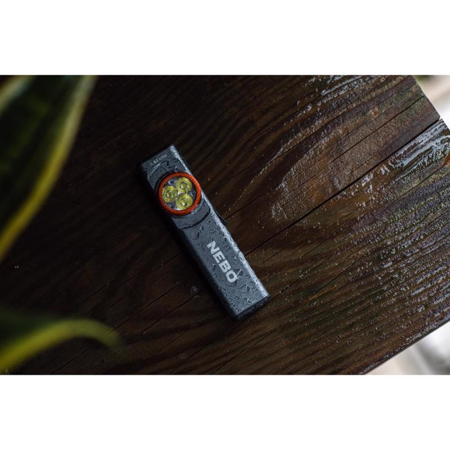 NEBO Slim 250 lm Storm Gray LED Rechargeable Mini Flashlight