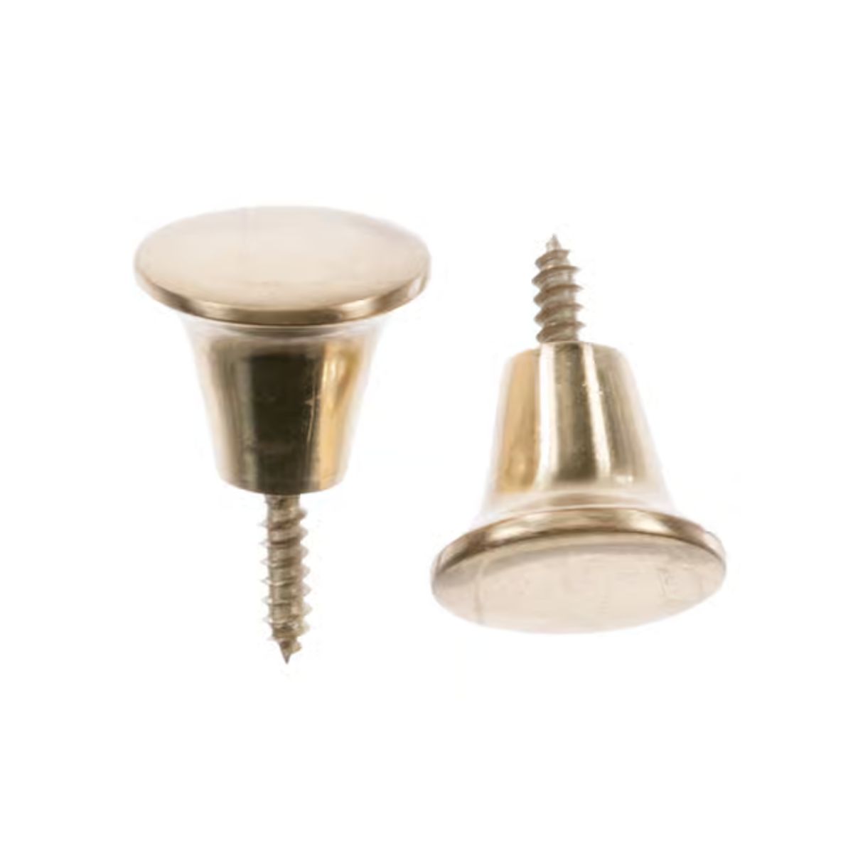 Ace Decorative Round Furniture Knob 5/8 in. D 1 in. Brass 2 Pack