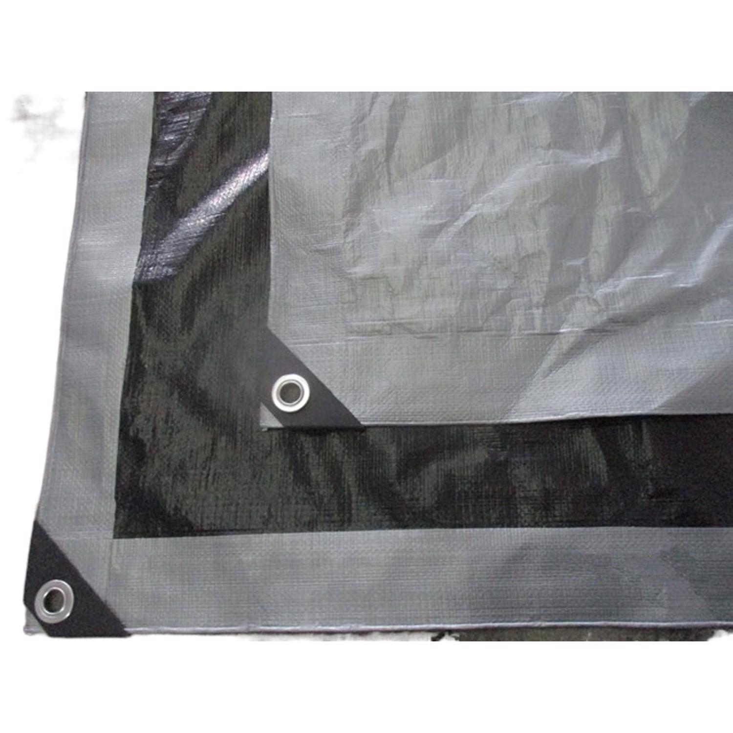 Ace 6 ft. W X 8 ft. L Heavy Duty Polyethylene Tarp Black/Silver