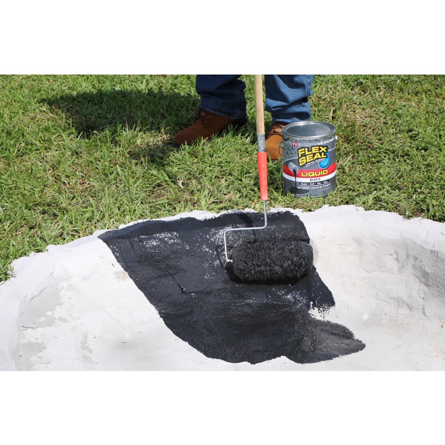Flex Seal Family of Products Flex Seal Black Liquid Rubber Sealant Coating 1 gal