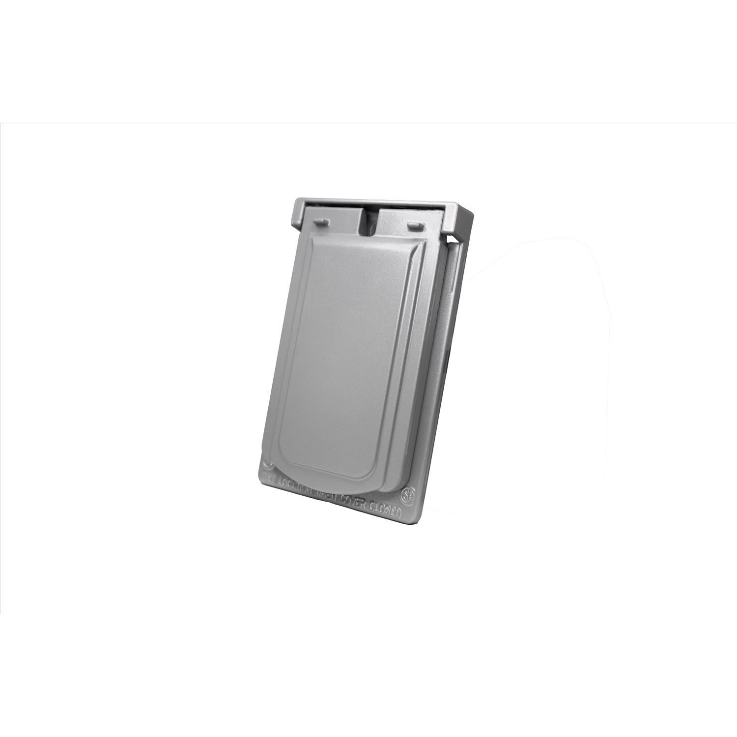 Sigma Engineered Solutions Rectangle Die-Cast Metal 1 gang 4.57 in. H X 2.83 in. W Vertical Duplex C