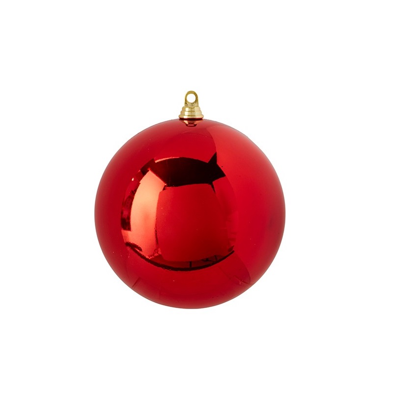 Raz Imports 10 in. SHINY RED BALL ORNAMENT