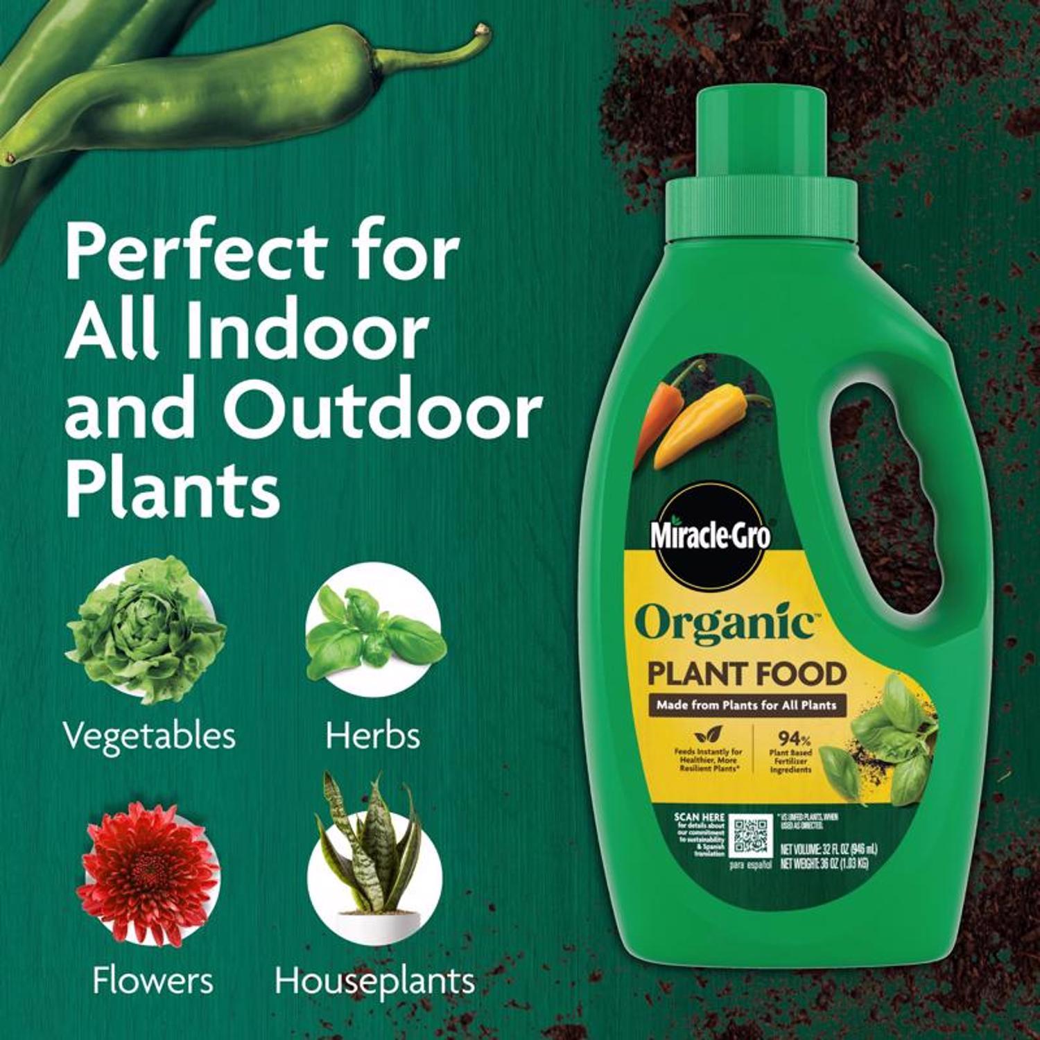 Miracle-Gro Organic Liquid Plant Food 32 fl. oz.