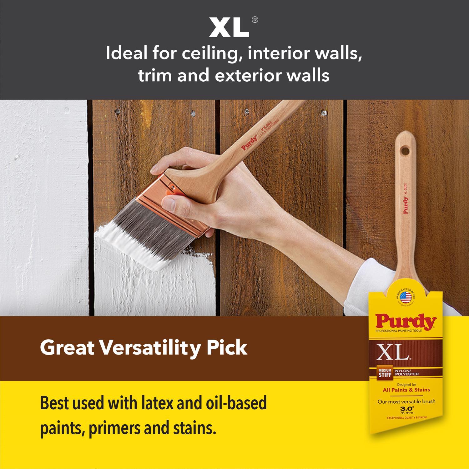 Purdy XL Sprig 3 in. Medium Stiff Flat Trim Paint Brush