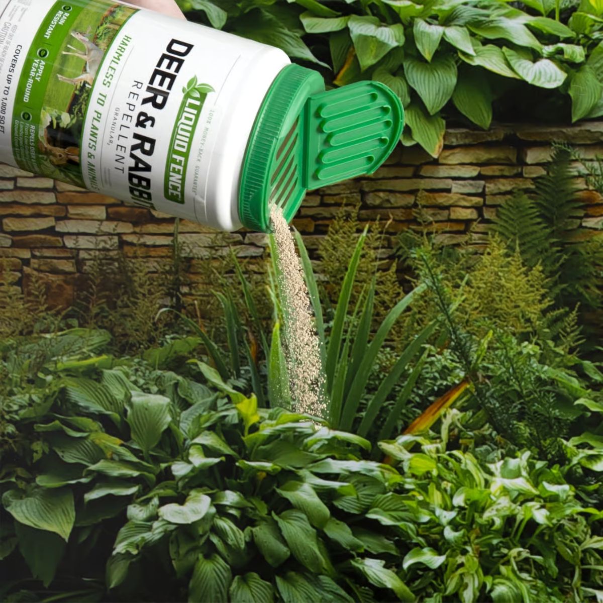 Liquid Fence Animal Repellent Granules For Deer and Rabbits 32 oz.