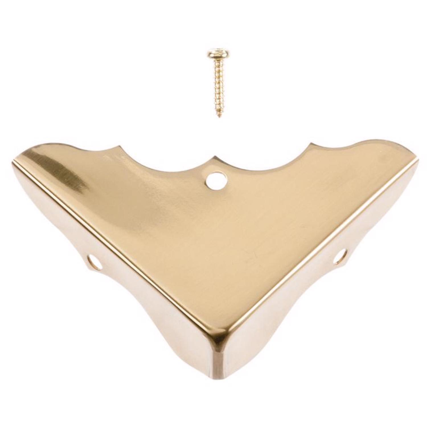 Ace Polished Brass Decorative Corner 5/8 in. 1-3/4 in. 4 pk