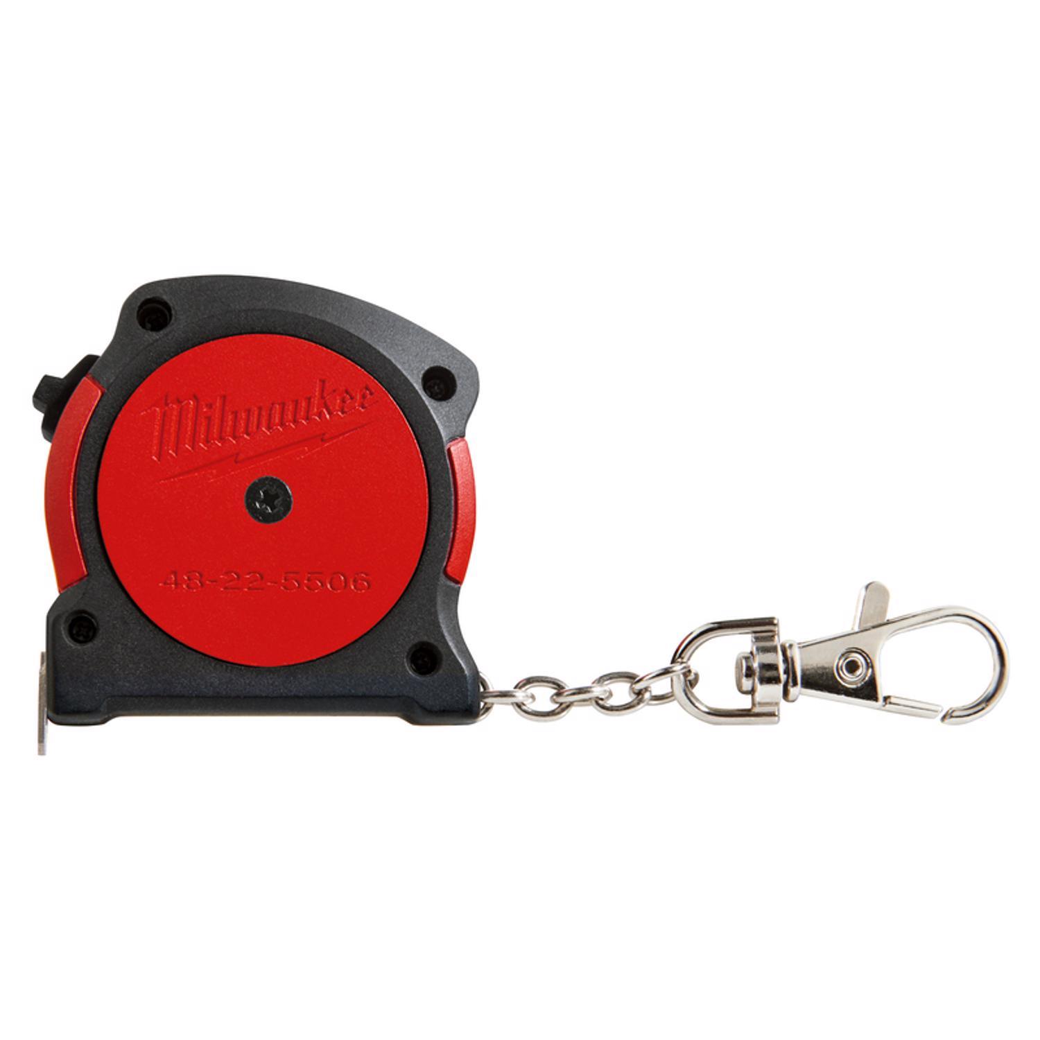 Milwaukee 6 ft. L X 1.2 in. W Pocket Keychain Tape Measure 1 pk