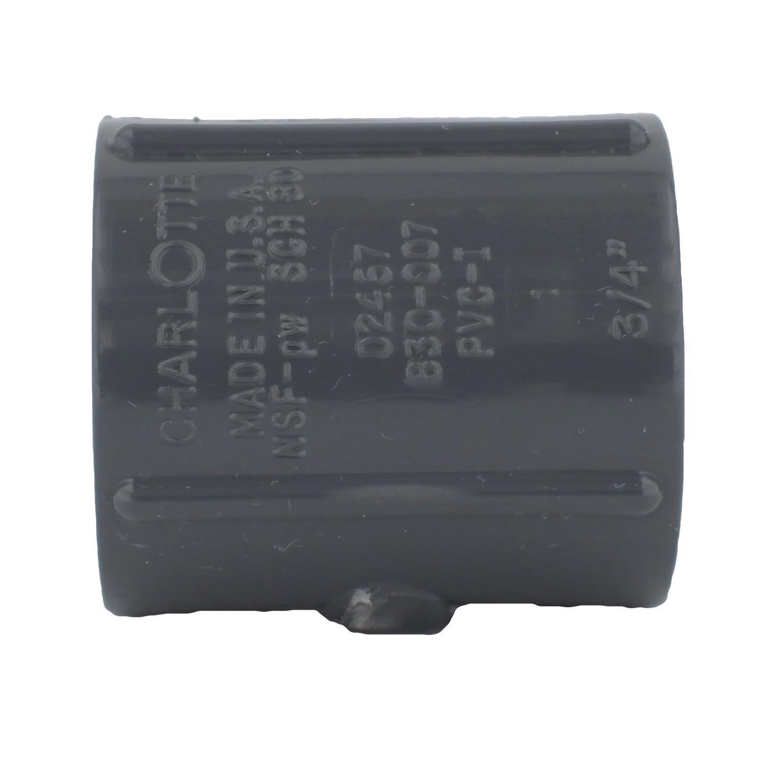 Charlotte Pipe Schedule 80 1/2 in. FPT X 1/2 in. D FPT PVC Coupling 1 pk