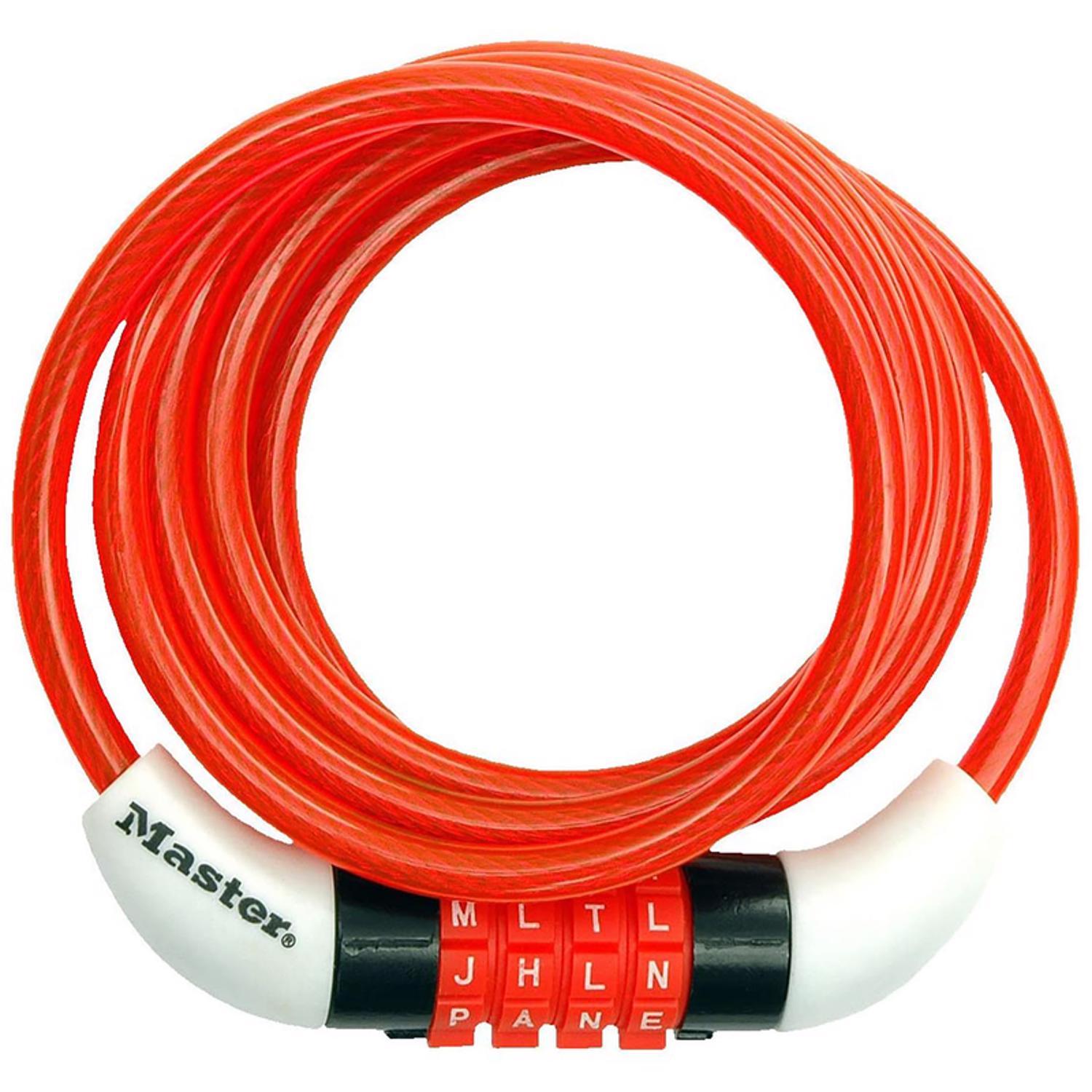 Master Lock 1/4 in. D X 60 in. L Vinyl Coated Steel Locking Cable (RANDOM COLOR)