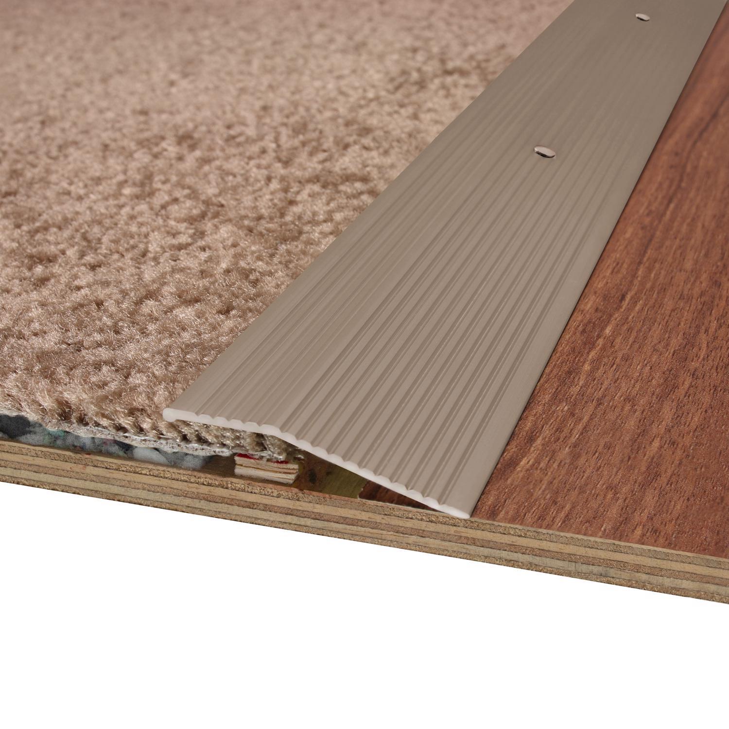 M-D Building Products 0.375 in. H X 2 in. W X 36 in. L Pewter Pewter Aluminum Carpet Trim