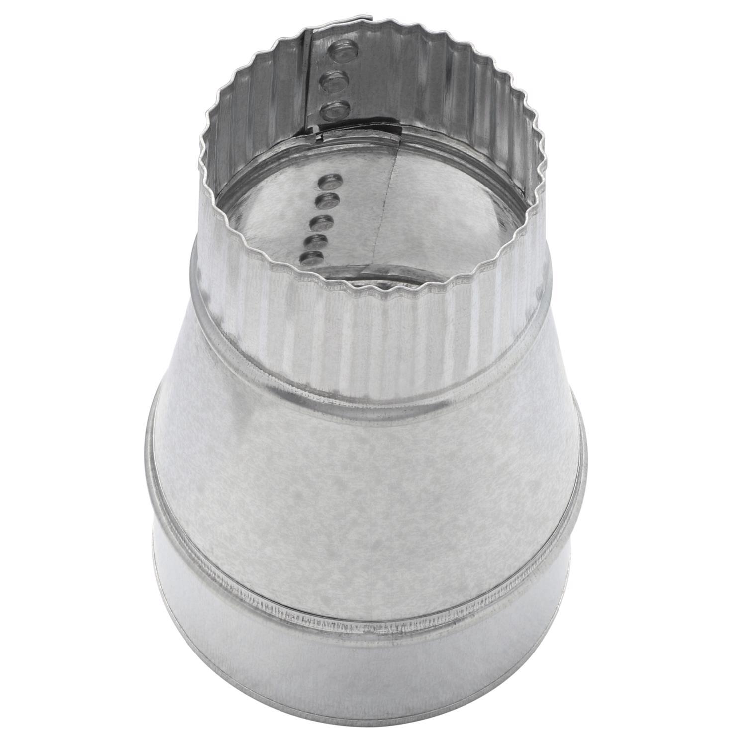 Imperial 4 in. D X 3 in. D Galvanized Steel Furnace Pipe Reducer
