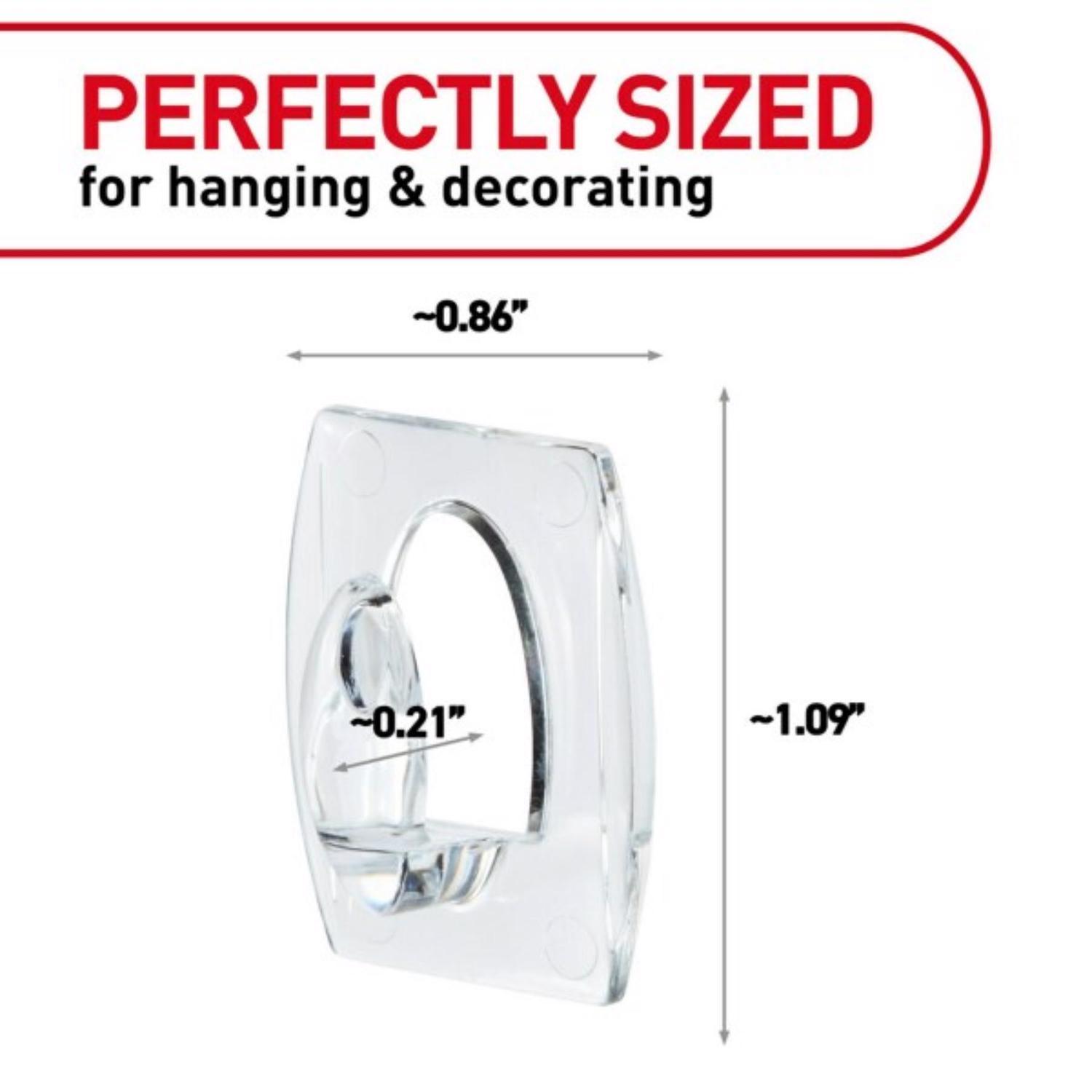 3M Command Mini Plastic Hook 1.08 in. L 6 pk