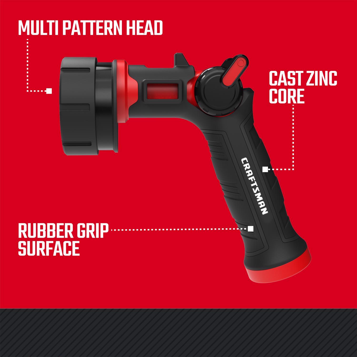 Craftsman 7 Pattern Adjustable Multi-Pattern Plastic Hose Nozzle
