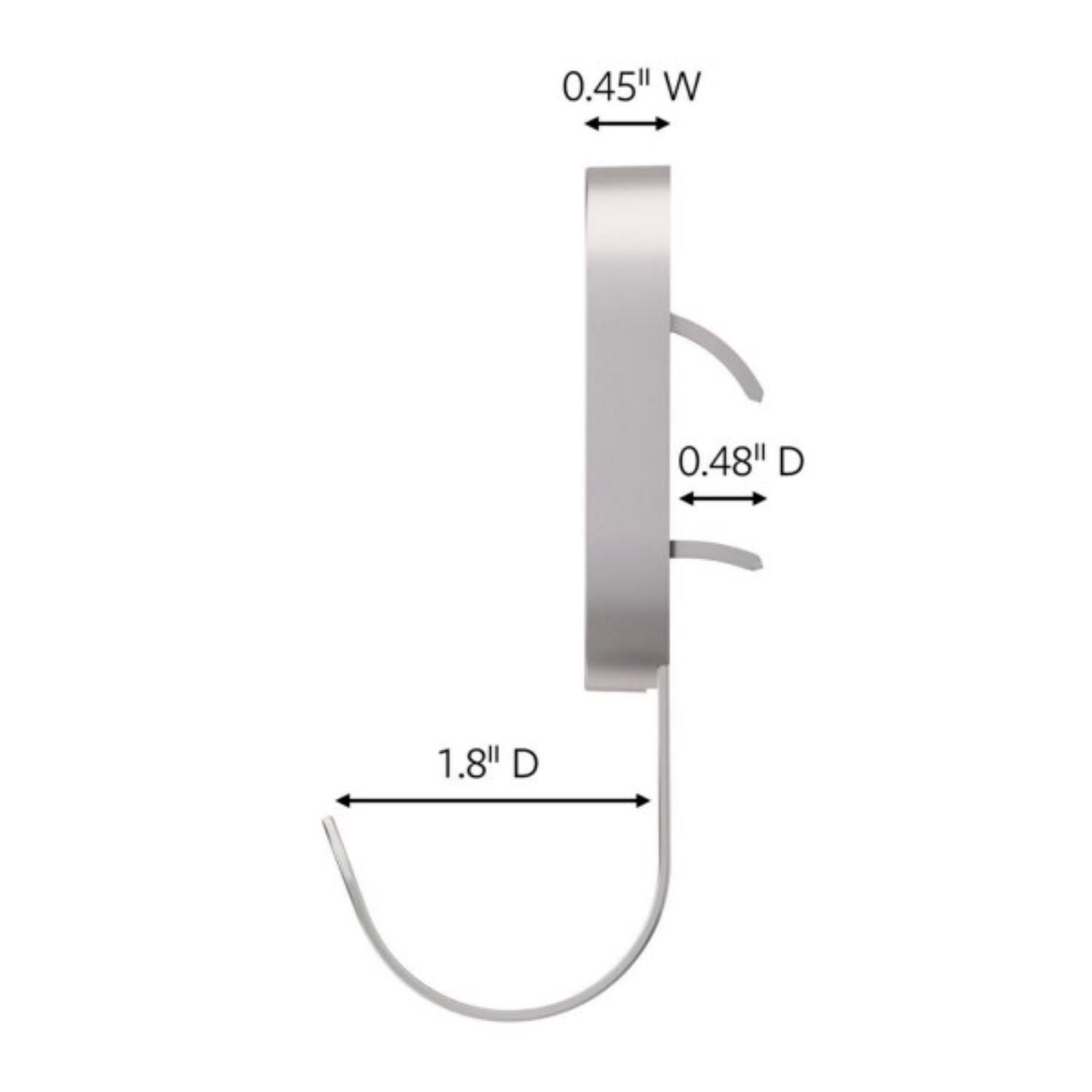 3M Claw Stainless Steel 25# Drywall Hooks 1 pk