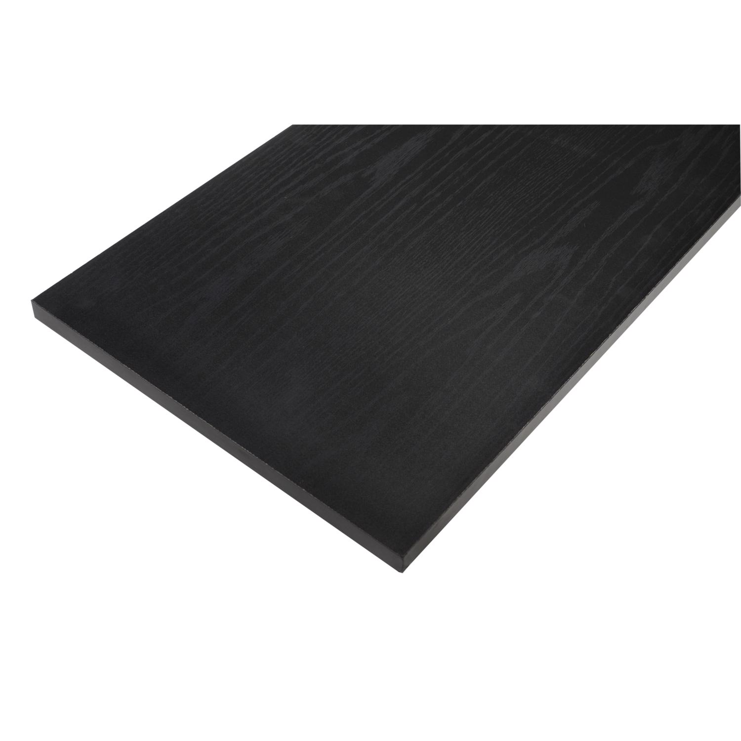 Rubbermaid 5/8 in. H X 36 in. W X 10 in. D Black Wood Decorative Wall Shelf