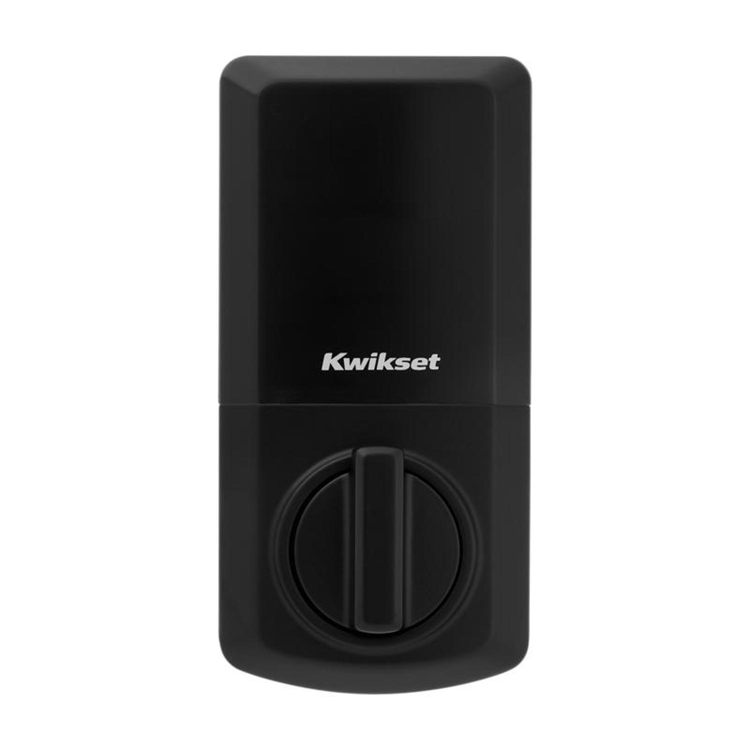 Kwikset SmartCode Matte Black Metal Electronic Deadbolt
