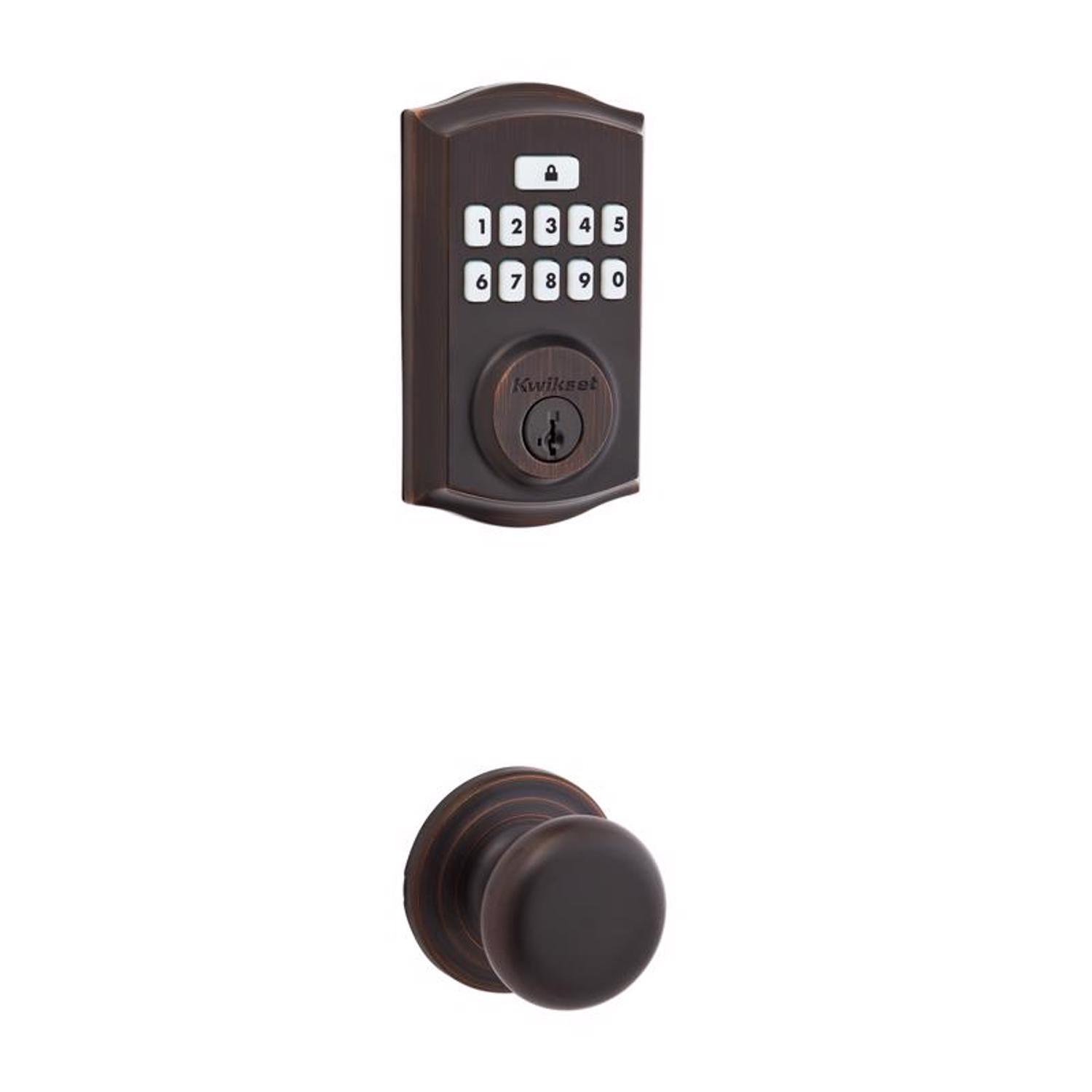 Kwikset SmartCode Venetian Bronze Metal Electronic Touchpad Entry Deadbolt